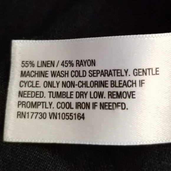 NWT A New Day Black Linen Mini Skirt Size 12 - Picture 7 of 7